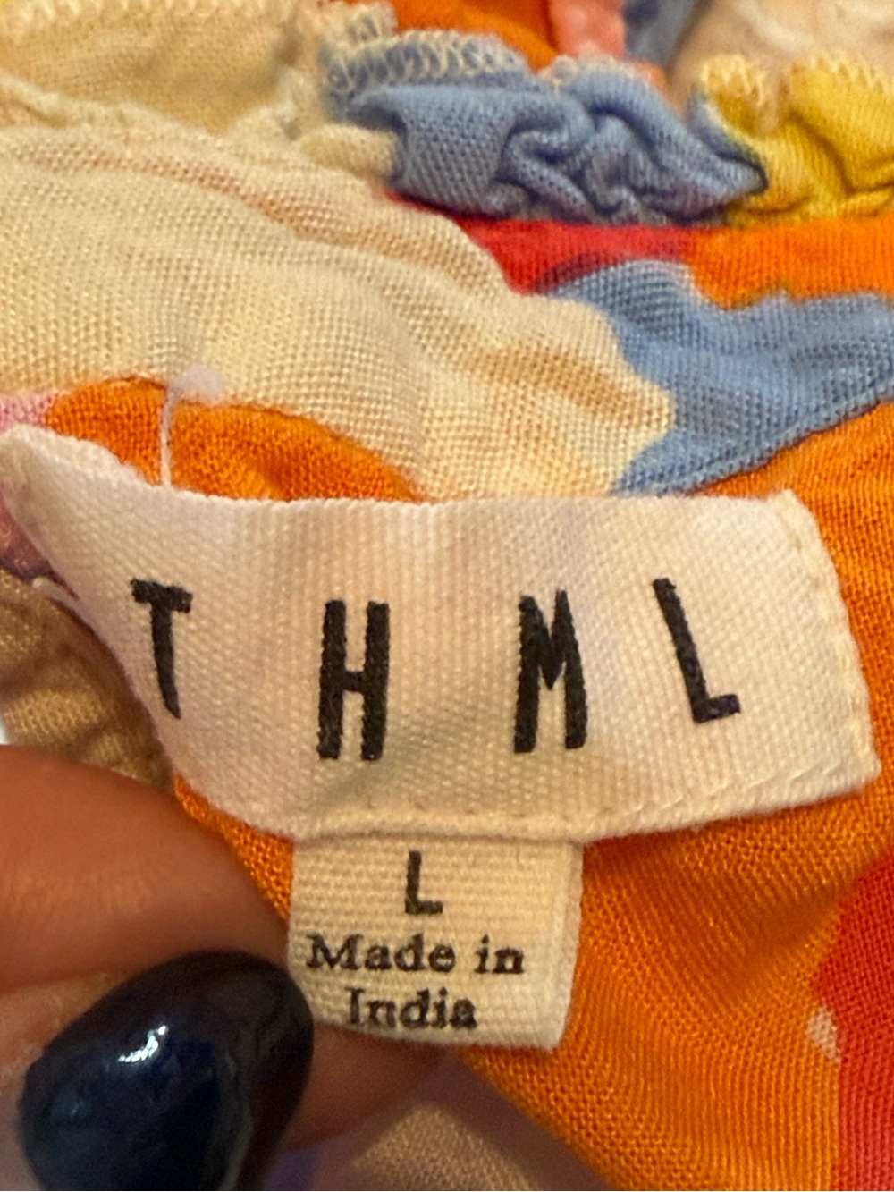 TMHL Sleeveless Mosaic Print Top L - Picture 7 of 7
